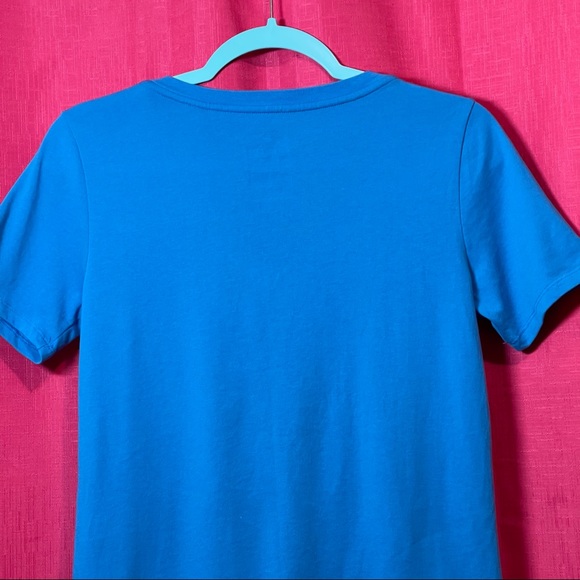 NIKE DRI FIT ATHLETIC CUT BLUE TEE SIZE M - Picture 9 of 10